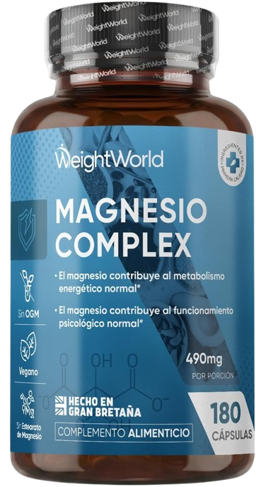 Magnesio Complex 490mg, 180 Cápsulas